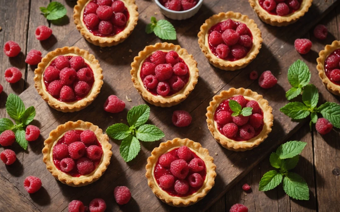 recette tartelette au framboise
