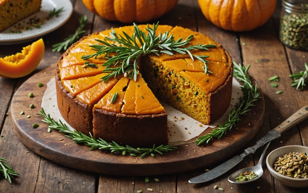 cake potimarron salé vegetarien